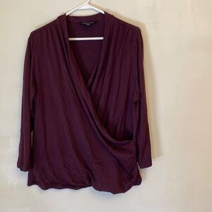 3/4 sleeve wrap top